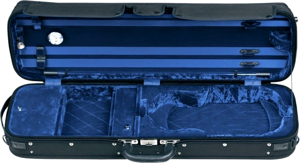 Liuteria Atlanta Violin Case (4/4, black/blue)