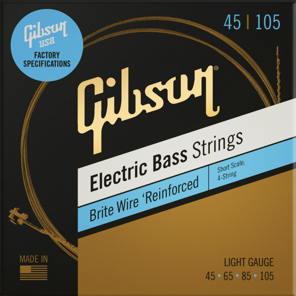 Brite Wire Electric Bass Strings Short Scale / Light Gauge (045-105)