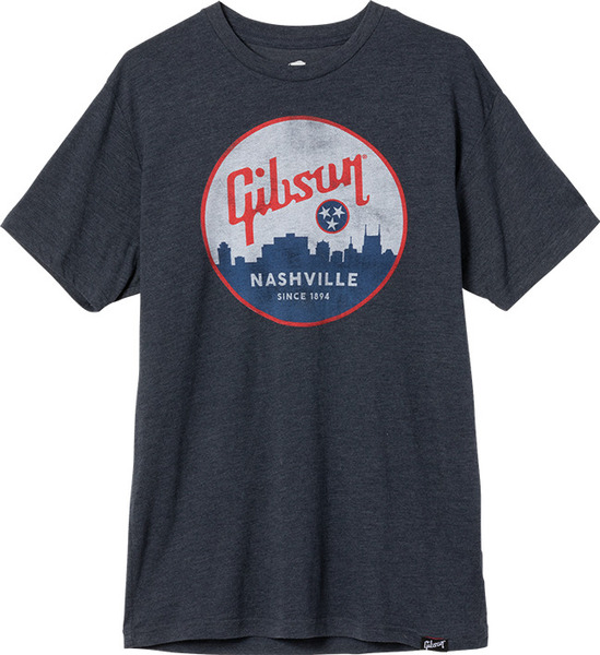 Gibson Nashville Men's T-shirt (navy, size S)