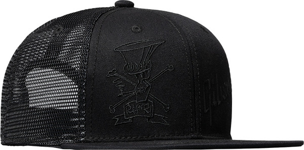 Gibson Slash 'Skully' Trucker Hat (all black)