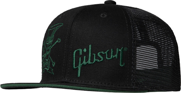 Slash 'Skully' Trucker Hat (black & green)