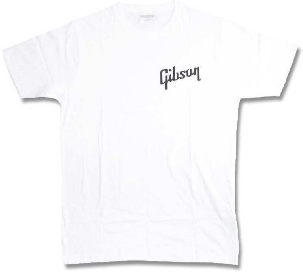 Gibson Small Logo T-Shirt (White, M)