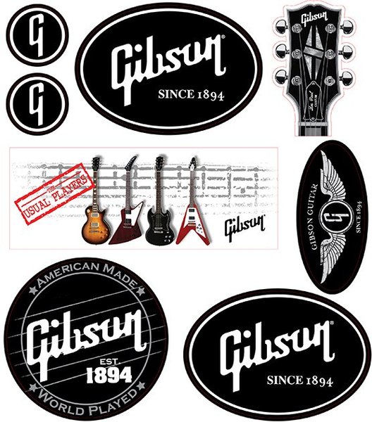 Gibson Stickers (12)