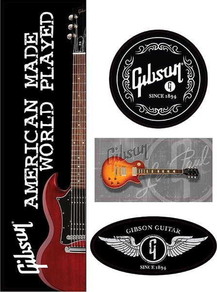 Gibson Stickers (12)