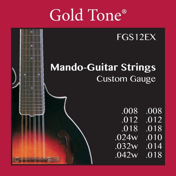 Gold Tone FGS12EX / 12 Strings for F-style guitar Mandolin (extra light gauge)