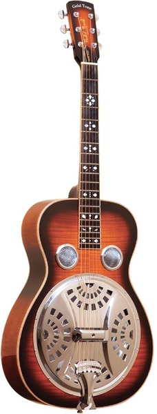 Gold Tone PBR Deluxe Paul Beard Signature Roundneck Resonator Guitar (tobacco sunburst)