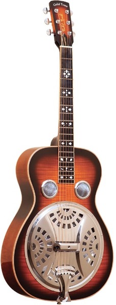 PBR Deluxe with Passive Pickup Paul Beard Signature Roundneck Resonator Guitar (tobacco sunburst)