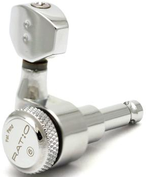 PRL 8721 C0 / Ratio Locking Machine Heads (chrome, 6 left)