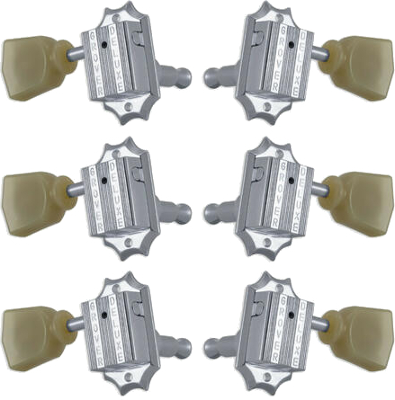 135C Vintage Machine Heads - 3+3 (chrome)