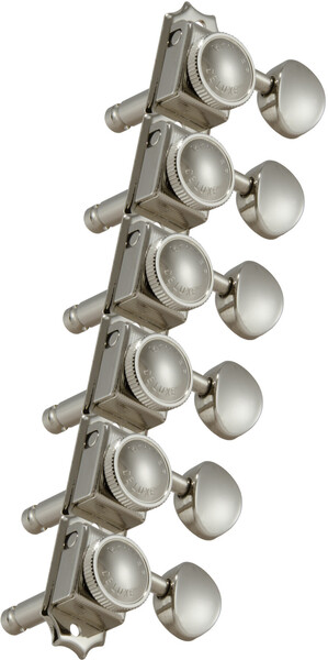 533N6 Vintage Locking Rotomatics with Metal Button (6-in-line, nickel)