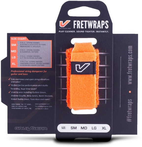 FretWrap 1-Pack large FW-1PK-ORG-LG (flare orange)