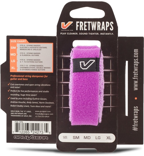 FretWrap 1-Pack large FW-1PK-PUR-LG (purple)