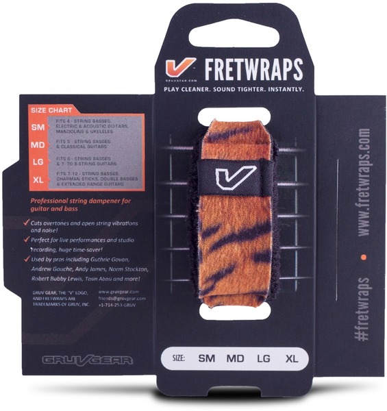 FretWrap 1-Pack large FW-1PK-TIG-LG (wild tiger)