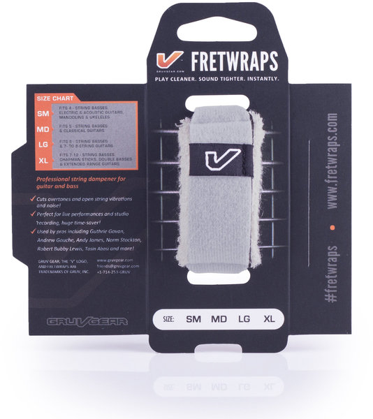 FretWrap 1-Pack large FW-1PK-WHT-LG (stone white)
