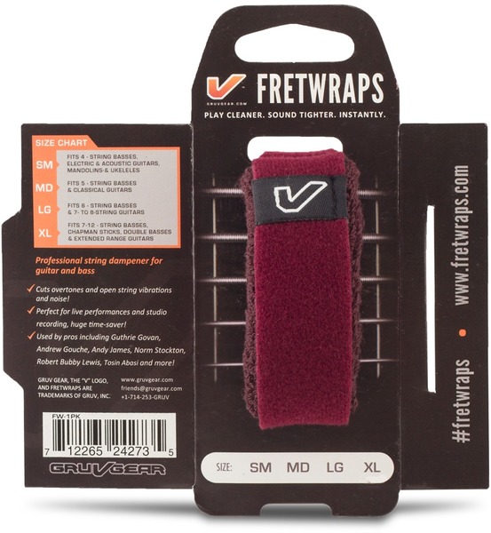 FretWrap 1-Pack medium FW-1PK-BGY-MD (burgundy)