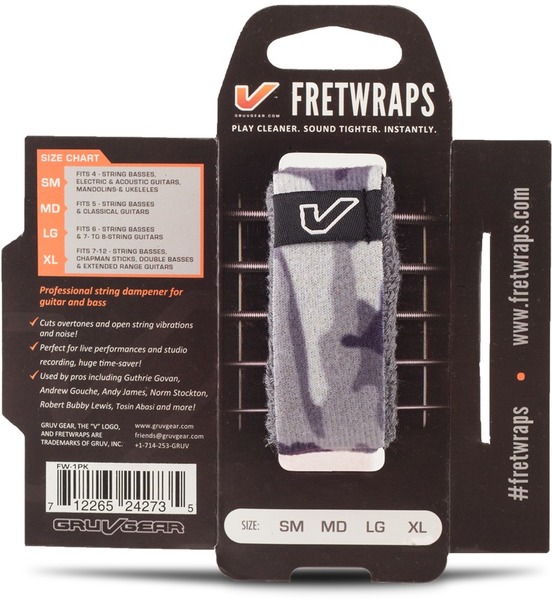 FretWrap 1-Pack medium FW-1PK-CMW-MD (camo white)