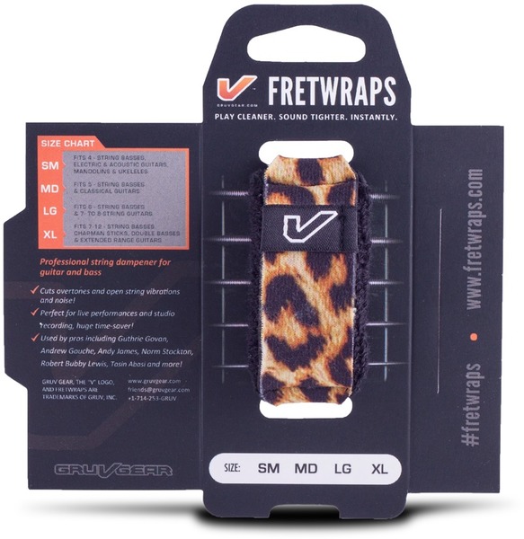 FretWrap 1-Pack medium FW-1PK-LEP-MD (wild leopard)