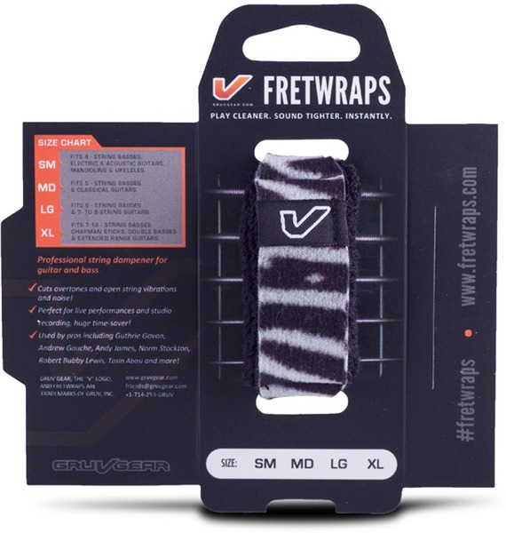 FretWrap 1-Pack medium FW-1PK-ZEB-MD (wild zebra)