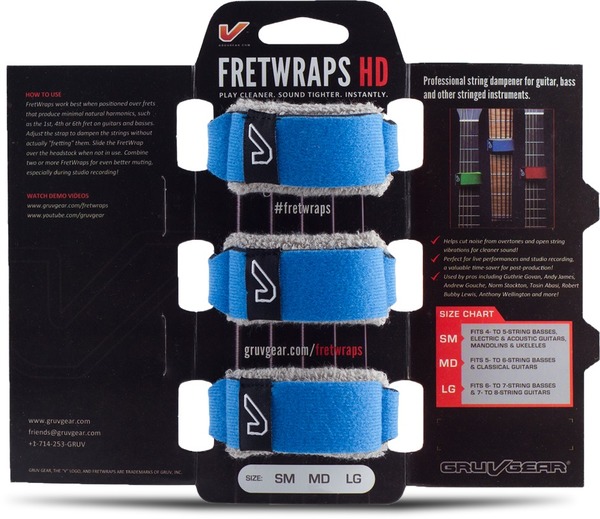 FretWrap 3-Pack large FW-3PK-BLU-LG (sky blue)