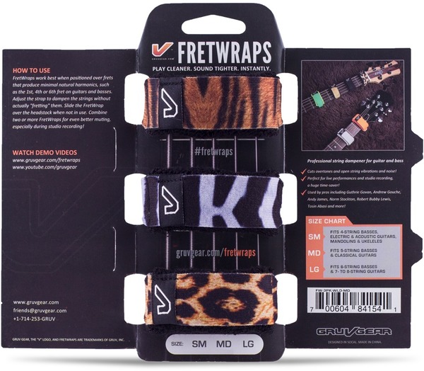 FretWrap 3-Pack large FW-3PK-WLD-LG (wild mix pack)