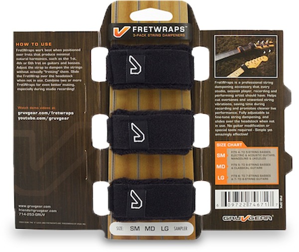 FretWrap 3-Pack medium FW-3PK-MD (black)