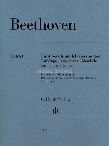 Henle Beethoven Ludwig Van - 5 berühmte Klaviersonaten