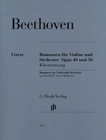 Henle Romanzen op.40 und op.50 für Violine und Klavier / Ludwig van Beethoven