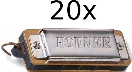 Hohner Mini Harp im Display - 20 Stück (C-Dur)