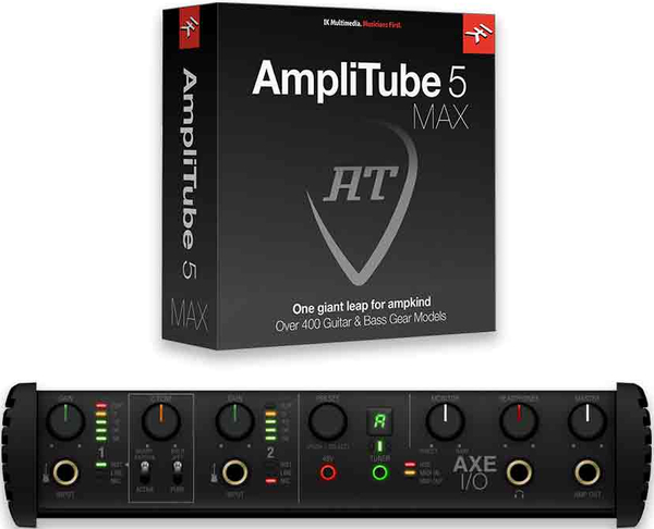 IK Multimedia AXE I/O + AmpliTube 5 MAX Bundle