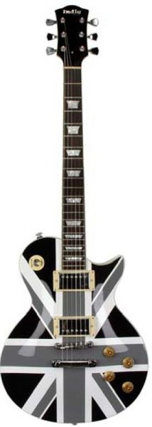 Indie Guitars Black Jack (Black-white-grey)