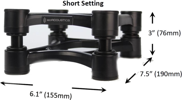 IsoAcoustics ISO-155 Isolation Stands (black)