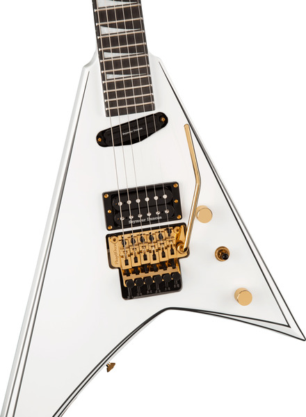 Jackson RR24 HS (white with black pinstripes)