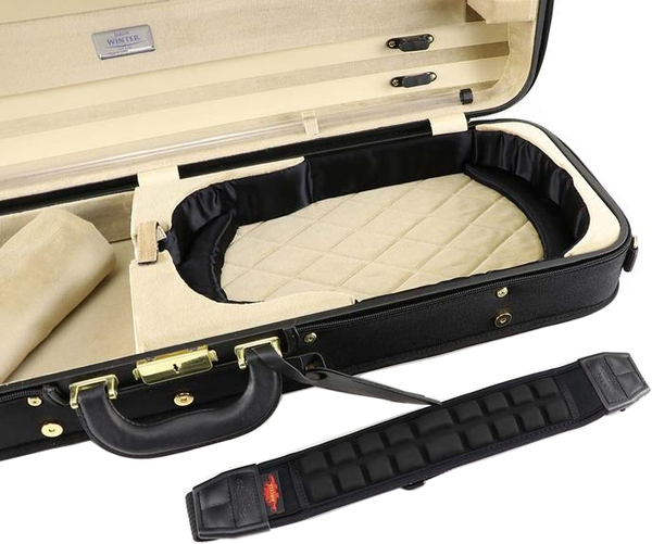 Jakob Winter JW 3024 CS Violin Oblong Case (4/4, black with sand interior)