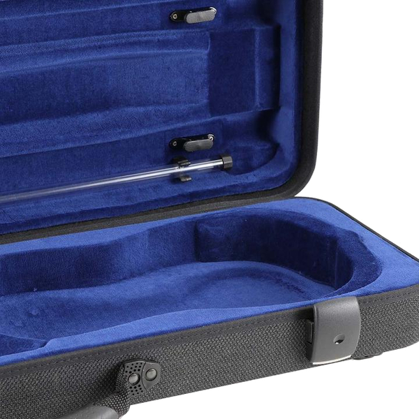 Jakob Winter JW 51025 NB Violin Oblong Case (4/4 + 3/4, grey with black detachable pocket)