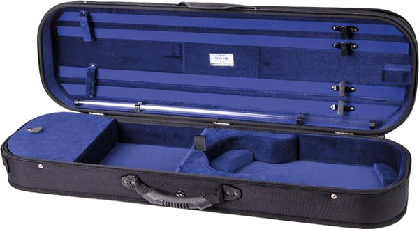 Jakob Winter JW 53023 N012 Violin Oblong Case (4/4, black with blue interior)