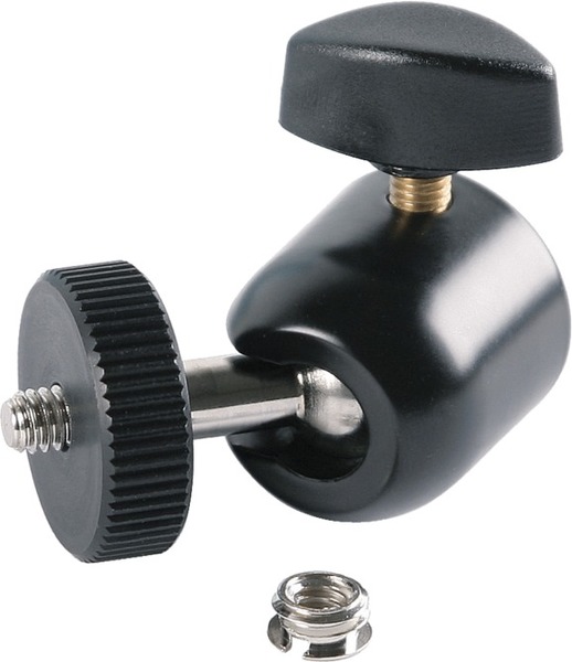 19695 Kugelgelenk, 3/8" Innen-, 1/4" Aussengewinde (schwarz)