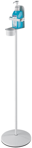 K&M 80310 Disinfectant Stand with Bracket (pure white)