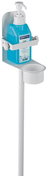 K&M 80310 Disinfectant Stand with Bracket (pure white)