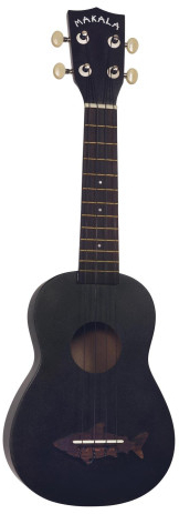Makala Soprano Shark Ukulele (black - shark)