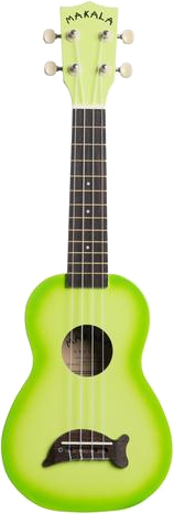 Makala Soprano Ukulele (Green Apple Burst Dolphin)
