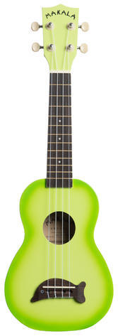 Kala Makala Soprano Ukulele (green apple burst - dolphin)