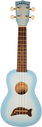 Kala Makala Soprano Ukulele (light blue burst)