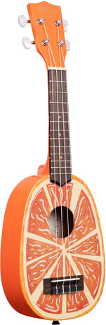 Kala Novelty Soprano Ukulele (orange, w/bag)