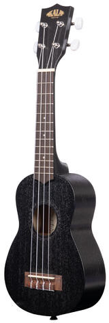 Kala Satin Mahogany Soprano Ukulele / KA KA 15 S BLK UBS R (black, w/bag)