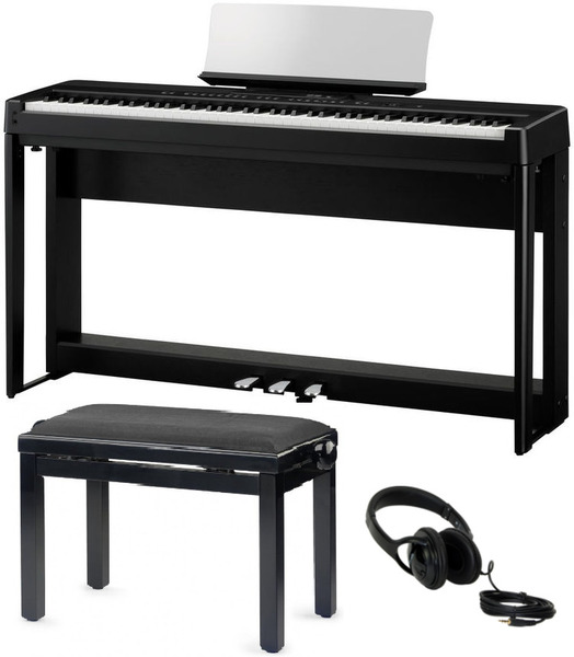 ES-520 Bundle (black w/stand, pedal, bench, headphone)
