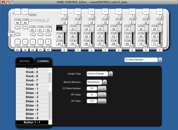 Korg NanoKontrol 2 / NanoControl2 (white)