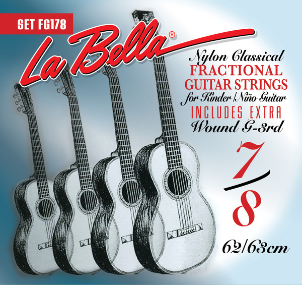 La Bella FG178 Classical Fractional Guitar (7/8 size)