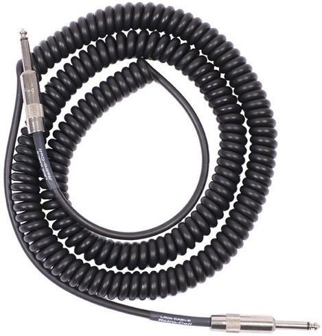 Retro Coil / 7.5m/BK (black, straight to straight)