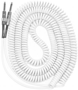 Retro Coil / 7,5m (white, straight to straight)