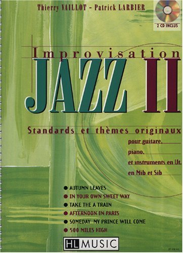 Lemoine Improvisation jazz Vol 2 Larbier Vaillot / Standards et thèmes originaux (Pno/Guitar)
